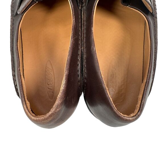 MBT Asante 5s Loafer Shoes Mens US 10 10.5 EUR 44 Brown Cordovan Leather Slip On main image 7